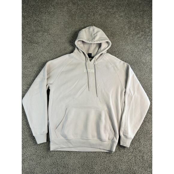 LYFTLYFE Hoodie Mens Large Pullover Dominate Adversity Athletic Gym Sweatshirt - Picture 1 of 10